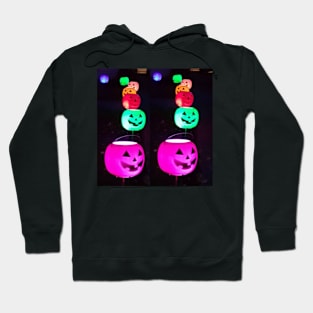 Halloween stickers in neon colors Hoodie